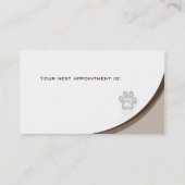 Visitekaartje van de dierenarts afsprakenkaartje (Achterkant)