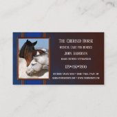 Visitekaartje van de dierenarts van het veeartseni (Achterkant)