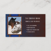 Visitekaartje van de dierenarts van het veeartseni (Voorkant)