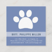 Visitekaartje van de diergeneeskunde afsprakenkaartje (Voorkant)