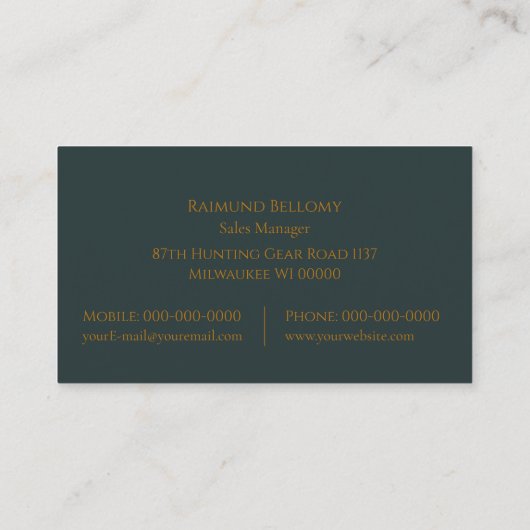 Visitekaartje van de directieleider (Achterkant)