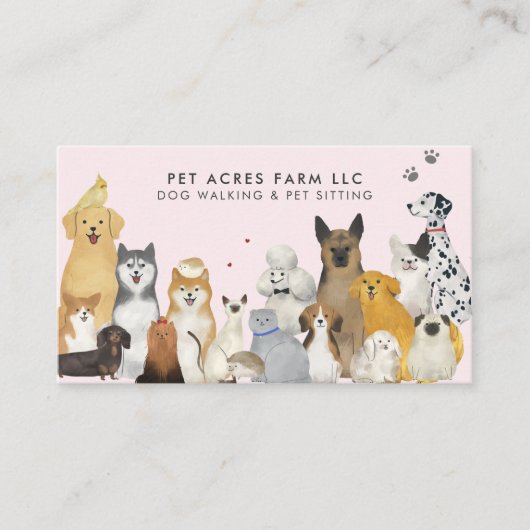 Visitekaartje van de Dog Walker Pet Sitting Waterv (Voorkant)