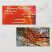 Visitekaartje van de dominee (Voorkant / Achterkant)