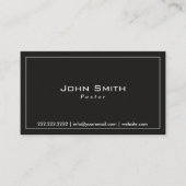 Visitekaartje van de donkere donkere predikant van (Voorkant)