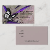 Visitekaartje van de douaneontwerper van de Boterf (Voorkant / Achterkant)