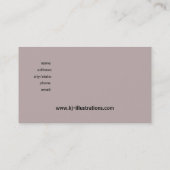 Visitekaartje van de douaneontwerper van de Boterf (Achterkant)