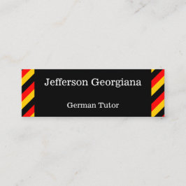 Visitekaartje van de Duitse taaldocent