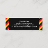 Visitekaartje van de Duitse taaldocent (Achterkant)