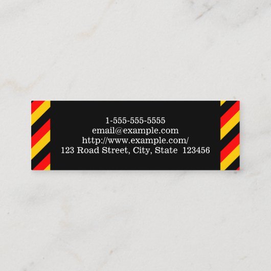 Visitekaartje van de Duitse taaldocent (Achterkant)