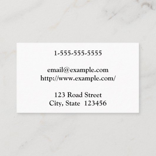 Visitekaartje van de Duitse taaldocent (Achterkant)