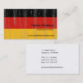 Visitekaartje van de Duitse vlag (Voorkant / Achterkant)