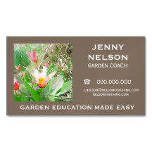Visitekaartje van de Earthy Garden Coaching