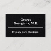 Visitekaartje van de eerste behandelaar reinigen (Voorkant)