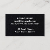 Visitekaartje van de eerste behandelaar reinigen (Achterkant)