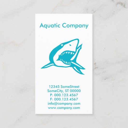 visitekaartje van de eigen wateronderneming (Voorkant)