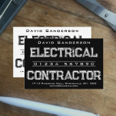 Visitekaartje van de elektrische aannemer