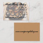 Visitekaartje van de Faded Espresso cupcake (Voorkant / Achterkant)