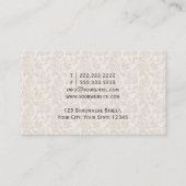 Visitekaartje van de Floral van Peacock (Achterkant)