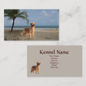 Visitekaartje van de fokker van Golden Retriever (Voorkant / Achterkant)