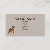 Visitekaartje van de fokker van Golden Retriever (Achterkant)