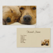 Visitekaartje van de fokker van Golden Retriever (Voorkant / Achterkant)