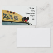 Visitekaartje van de Gele School Bus (Voorkant / Achterkant)