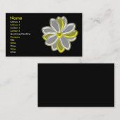  Visitekaartje van de gloeiende Daisy Flower (Voorkant / Achterkant)
