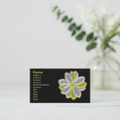  Visitekaartje van de gloeiende Daisy Flower (Staand voorkant)