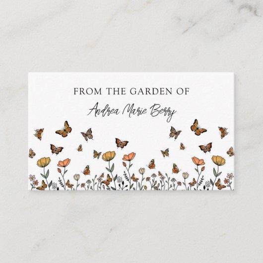 Visitekaartje van de Greenhouse Floral Instructor (Voorkant)