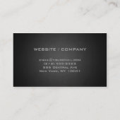 Visitekaartje van de Grens van de houtskool het (Achterkant)