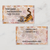 Visitekaartje van de grote tijger (Voorkant / Achterkant)