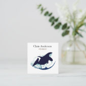 Visitekaartje van de grote walvis (Staand voorkant)
