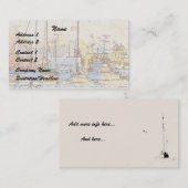 Visitekaartje van de haven/zeilboten (Voorkant / Achterkant)