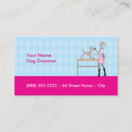 Visitekaartje van de hond groomer 3.5" x 2.0", 100