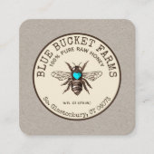 Visitekaartje van de honingbijenteelt Kraft Square (Voorkant)