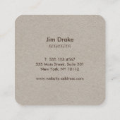 Visitekaartje van de honingbijenteelt Kraft Square (Achterkant)