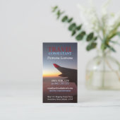 Visitekaartje van de horizon-reisvlucht (Staand voorkant)