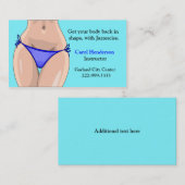 Visitekaartje van de instructeur voor oefeningen (Voorkant / Achterkant)