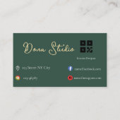 Visitekaartje van de interieurontwerper (Achterkant)