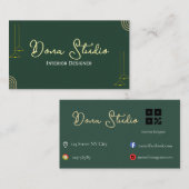 Visitekaartje van de interieurontwerper (Voorkant / Achterkant)