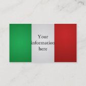 Visitekaartje van de Italiaanse vlag (Achterkant)
