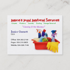 Visitekaartje van de Janitorial Service