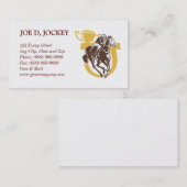 visitekaartje van de jockey-trainer voor paardenra (Voorkant / Achterkant)