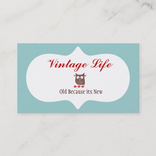 Visitekaartje van de jubeluil (Voorkant)