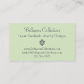 Visitekaartje van de juwelen van Bellaposa (Achterkant)