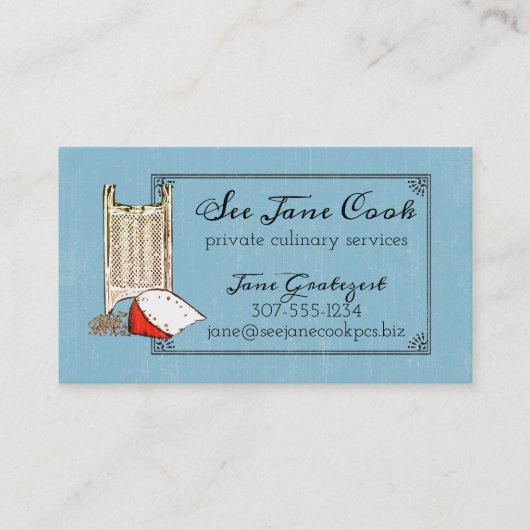 Visitekaartje van de kaasmakerkeuken (Voorkant)