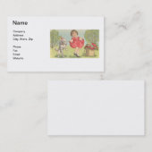 Visitekaartje van de kinderBoutique (Voorkant / Achterkant)