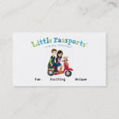 Visitekaartje van de kleine paspoortwagens (Achterkant)