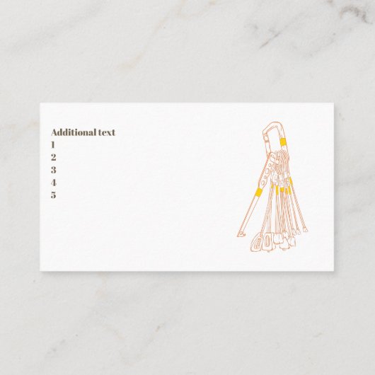 Visitekaartje van de kliminstructeur (Achterkant)