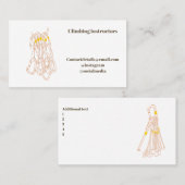 Visitekaartje van de kliminstructeur (Voorkant / Achterkant)